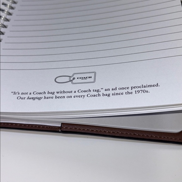 Coach Notebook In Signature Canvas and Leather With Vintage Rose Print - Picture 12 of 13